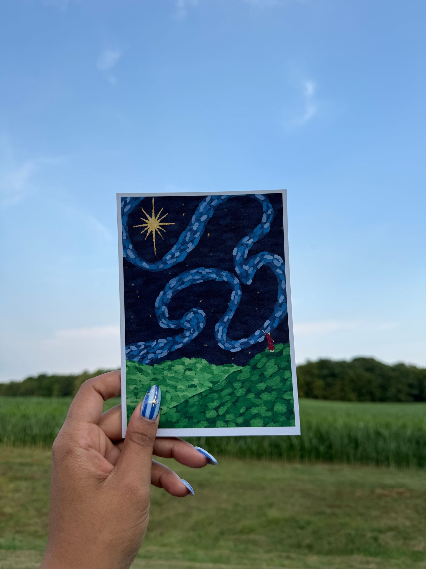 Looking at the Stars - 7x5 Print